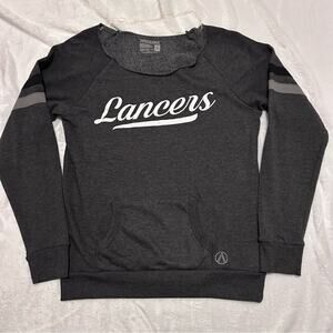 North and Acrux Gray Lancers Long sleeve Pullover Sweatshirt Size Small